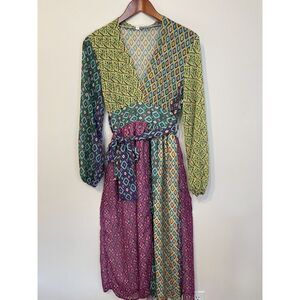 Sunday Multicolor Geometric Midi Dress